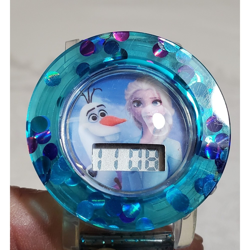 Frozen 2 Digital Glitter Silicone Strap Watch Kid's